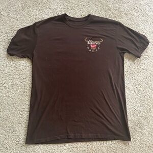 Vintage Brown Graphic Men's T-Shirt Coors Rodeo
